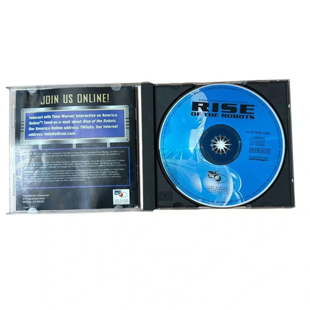 Rise of‎ The Robots, PC CD-ROM Version, 1994 Time Warner Interactive
